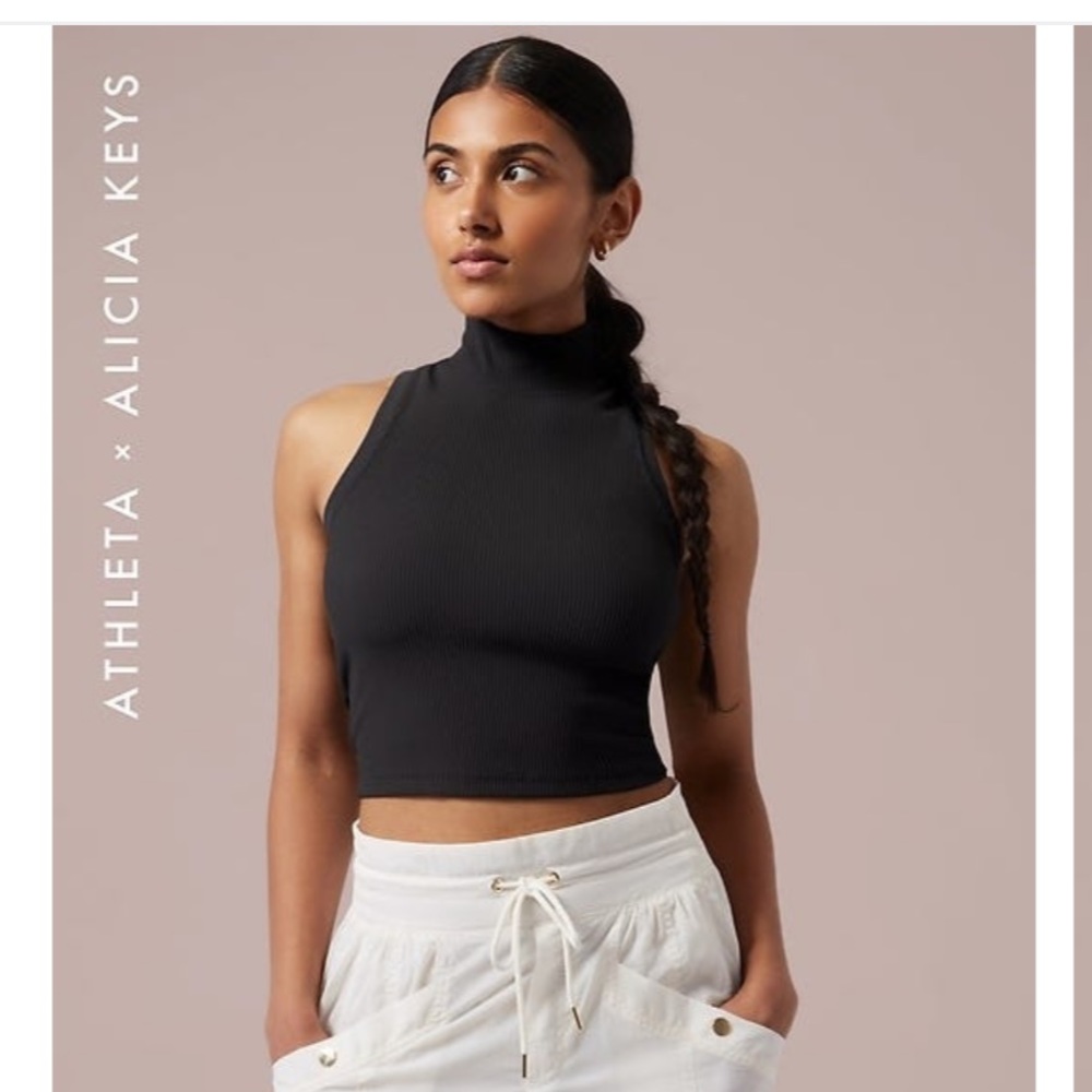 Athleta Keys Rib Crop Tank